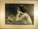 1902 PORTRAIT PAINTING LADY HISTORY BOOK READING FRENCH