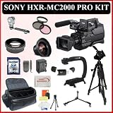Sony HXR-MC2000U MC2000 Shoulder Mount Avchd Camcorder With SSE “Skaters” Package Including: Long Life Battery, External Travel Charger, Professional Stabilizing Handle, Pro Fluid Head Tripod w/ Tripod Dolly, Shochproof Carrying Case, Wide Angle & Telephoto Lenses, 3 Piece Filter Kit, Video Light and much much more!