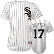 Men`s Chicago White Sox #17 Ken Griffey Jr. Home Replica Jersey