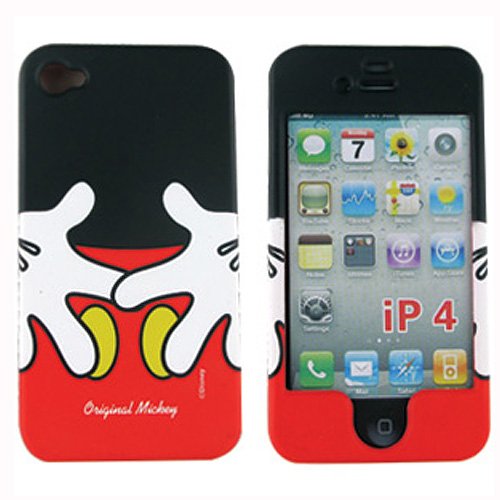 Mobo Disney© Officially Licensed Hard Protector Case featuring Mickey Mouse with Handsl fits Apple iPhone 4