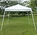 Outsunny Slant Leg Easy Pop-Up Canopy Party Tent, 10 x 10-Feet, White