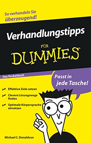 Verhandlungstipps für Dummies Das Pocketbuch (German Edition)