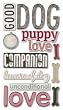 Ek Success Sticko Phrase Cafe Epoxy Stickers, Dog