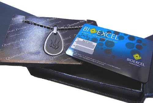 Bioexcel Water Shaped Stainless Steel Quantum Scalar Energy Pendant+ Free Bio Card + Free Anti Radiation Stickers