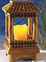 Solar Powered Tiki Hut Style Pagoda Lantern