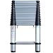 Telesteps 1800W 300-Pound Duty Rating Aluminum Telescoping Extension Ladder with Wide Step, 14-1/2-Foot