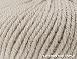 Kokobino - Knit Your Own - Pure Cashmere Wide Neck Sweater Knitting : Caramel Cup 12-48m CAS2052