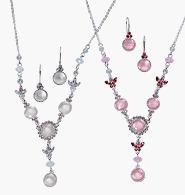 Avon Pretty Pastel Y Necklace Gift Set White
