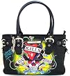 AUTHENTIC ED HARDY KRISTINE SATCHEL BAG - BLACK