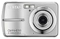 Pentax Optio E50 Digitalkamera (8 Megapixel, 3-fach opt. Zoom, 6,1 cm (2,4 Zoll) Display) silber inkl. original Pentax-Nylontasche und 1GB SD-Karte