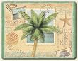Large Cutting Board ~ Palm Beach ~ made of tempered glass ~ code 375