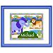 Wild Animals Blue Personalized Print