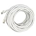 Ethernet Patch Cable - Woodsam (TM) - White - 25 FT - CAT5 RJ45 Computer Networking Cord - Local Area Network - LAN - Professional Gold Plated & Shielded Cable