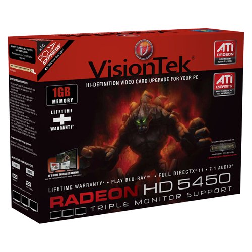 Visiontek ATI Radeon HD 5450 1 GB PCI Express Graphics Card 900320