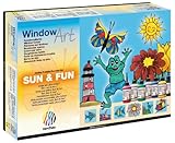 Nerchau 218708-Window Art 7-er Set, Sun und Fun, 7 x 80 ml
