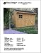 8' X 12' Saltbox Style Storage Shed Project Plans -Design #70812