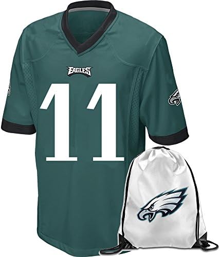 Kids Carson Wentz #11 Jersey Team Color Green Small