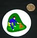 3" button / pin printed with animals, feeding, bottle, pets, puppy