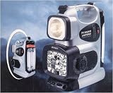 Jensen Black and White 5' TV with AM/ FM Weather Radio and Lantern- J50-LBWRW