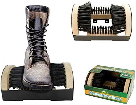 Cleanning Floor Mount Scrubber Boot Shoe Brush Dirt Mud Cleaner Scrapper Clean