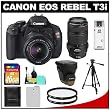 Canon EOS Rebel T3i 18.0 MP Digital SLR Camera Body & EF-S 18-55mm IS II Lens with 70-300mm IS USM Lens + 16GB Card + Battery + Case + (2) Filters + Tripod + Cleaning Kit Canon EOS Rebel T3i 18.0 MP Digital SLR Camera Body & EF-S 18-55mm IS II Lens with 70-300mm IS USM Lens + 16GB Card + Battery + Case + (2) Filters + Tripod + Cleaning Kit