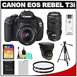 Canon EOS Rebel T3i 18.0 MP Digital SLR Camera Body & EF-S 18-55mm IS II Le ....