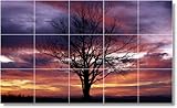 Sunset Picture Bathroom Tile Mural S026. 48x48 inches using (16) 12x12 ceramic tiles.