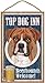 10" x 16" Boxers Top Dog Inn Beerhounds Welcome Decorative Wall Plaque Sign For Home Bar Or Restaurant