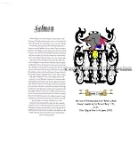 Salmon Coat of Arms/ Family Crest on Fine Paper and Family History (IN Stock)