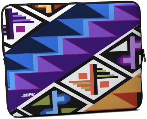 Designer Sleeves Tropical Textile Sleeve for 15-Inch Laptop, Purple (15DS-TT)