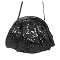 Sequin Fashion Shoulder / Clutch Bag Black