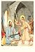 Joseph and the Child Jesus by Unknown. ART PRINT ON CANVAS with 1 1/2 inch deep bars. 18.50 inches width by 25.09 inches height. Highest Quality Art Poster Print
