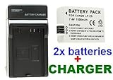 TWO LP-E5 Replacement Battery + Battery Charger FOR CANON CAMERA EOS Digita ....