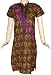 Boho Bollywood Women's Cotton Tucked Kurta, Ladies Top Tunic With Patch, Sequins & Thread Work