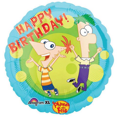 Phineas and Ferb Mylar 18 inch