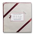 SwaddleDesigns Organic Ultimate Receiving Blanket - Natural with Strawberry Trim