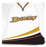 NHL Anaheim Ducks White Logo Canvas Print (12 x 12)