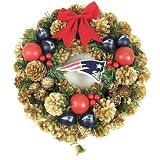 New England Patriots Christmas/Holiday Wreath - NFL Football
