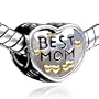 Heart Best Mom Charm Beads Fit Pandora Charms & Beads