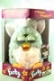 Original Electronic FURBY GRAY WITH BLACK SPOTS AND PINK TUMMY, PINK INNER EARS (1998 Tiger Electronics)