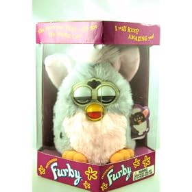 Electronic Furby by Tiger, 1998 Pink and Gray by Furby