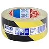 Tesa Black And Yellow Hazard Warning Floor And Lane Marking Tape, 50 mm x 33 m