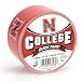 Duck Brand 240084 University of Nebraska College Logo Duck Tape, 1.88 Inches X 10 Yards