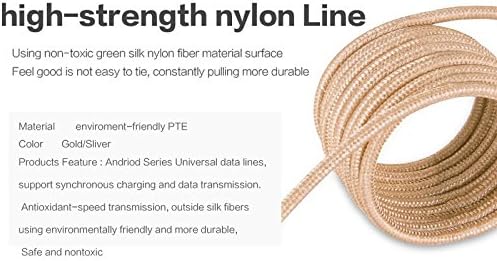 Golf USB Cable 8-pin Wire For Iphone 5 5s 6 6 plus Sync Charging Data Transfer Golf Brand iPhone USB Cable (Gold 1M)