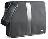 Icon ICON20NY-BLK Executive Nylon Messenger Style Notebook Case (Black)