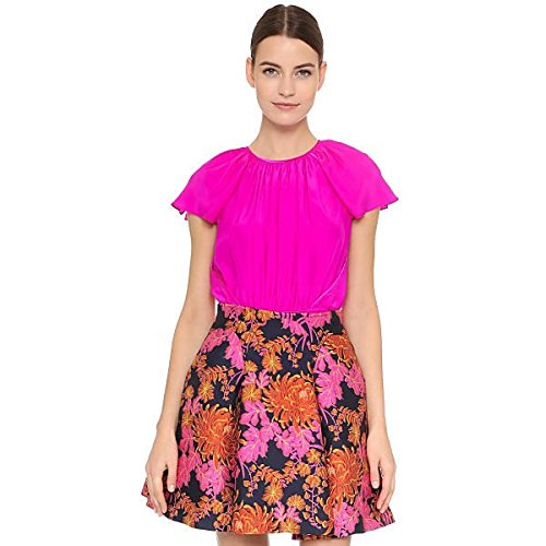 ザックポーゼン ZAC Zac Pose レディース シャツ Peplum Blouse Fuchsia [並行輸入品]