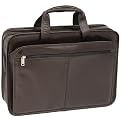 McKlein USA Hermitage 15.4" Leather Laptop Briefcase - Brown