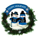 Carolina Panthers NFL 20" Team Snowman Wreath