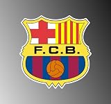 Fc Barcelona Soccer Team Logo Vinyl Decal Bumper Sticker 5"x5"