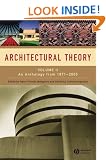 Architectural Theory: v. 2: An Anthology from 1871 to 2005
